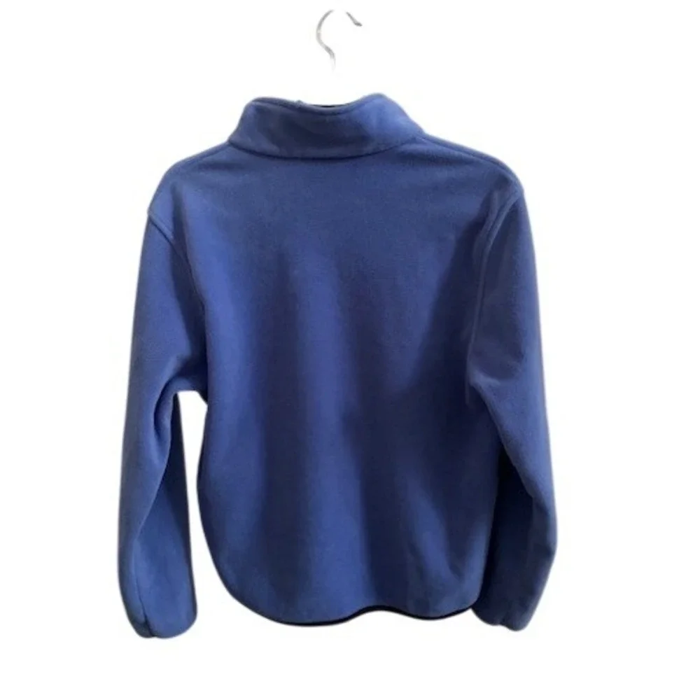 Woolrich Womens Full Zip Fleece Jacket Periwinkle Blue‎ Mock Neck Mock Neck L